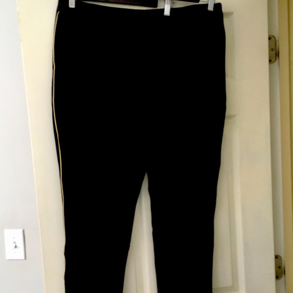 NEW Joan Rivers Ankle Pants w/ Piping Detail, XL - Picture 2 of 4